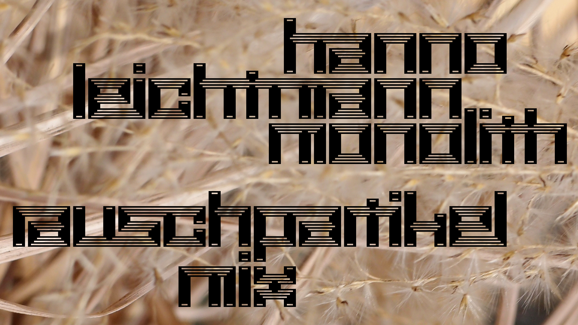 2021-02-26 Monolith - Hanno Leichtmann (Digitaler Mix)
