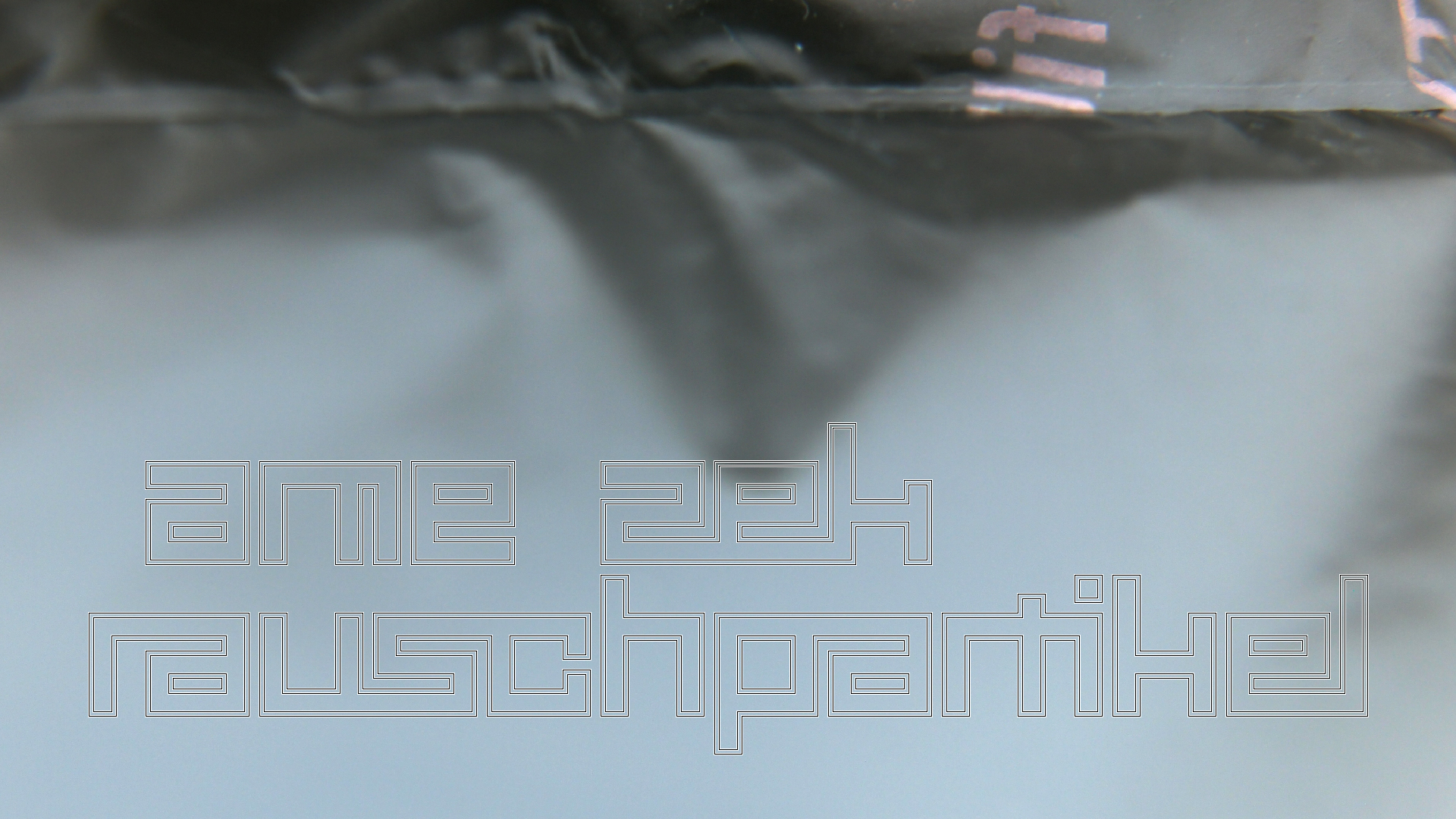 2021-04-19 Ame Zek - rauschpartikel (Vocoder Remixe) (Mixe, Typo Grafik)