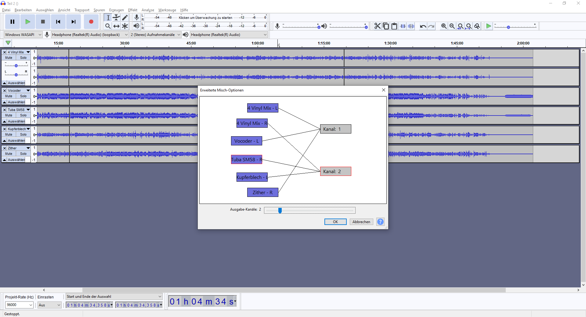 2026-03-17 John Cage - Prepared Piano (4 Vinyl 'hyperlinear Quad Motor Driver' Tape Echo Vocoder Mix) (aufnehmen Tape 34)