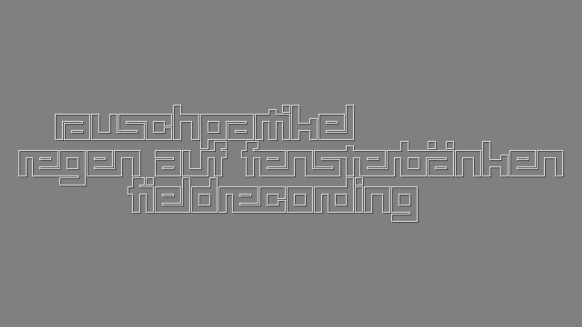 2021-03-12 Regen auf Fensterbnken II (Fieldrecording + Typo Grafik Video)