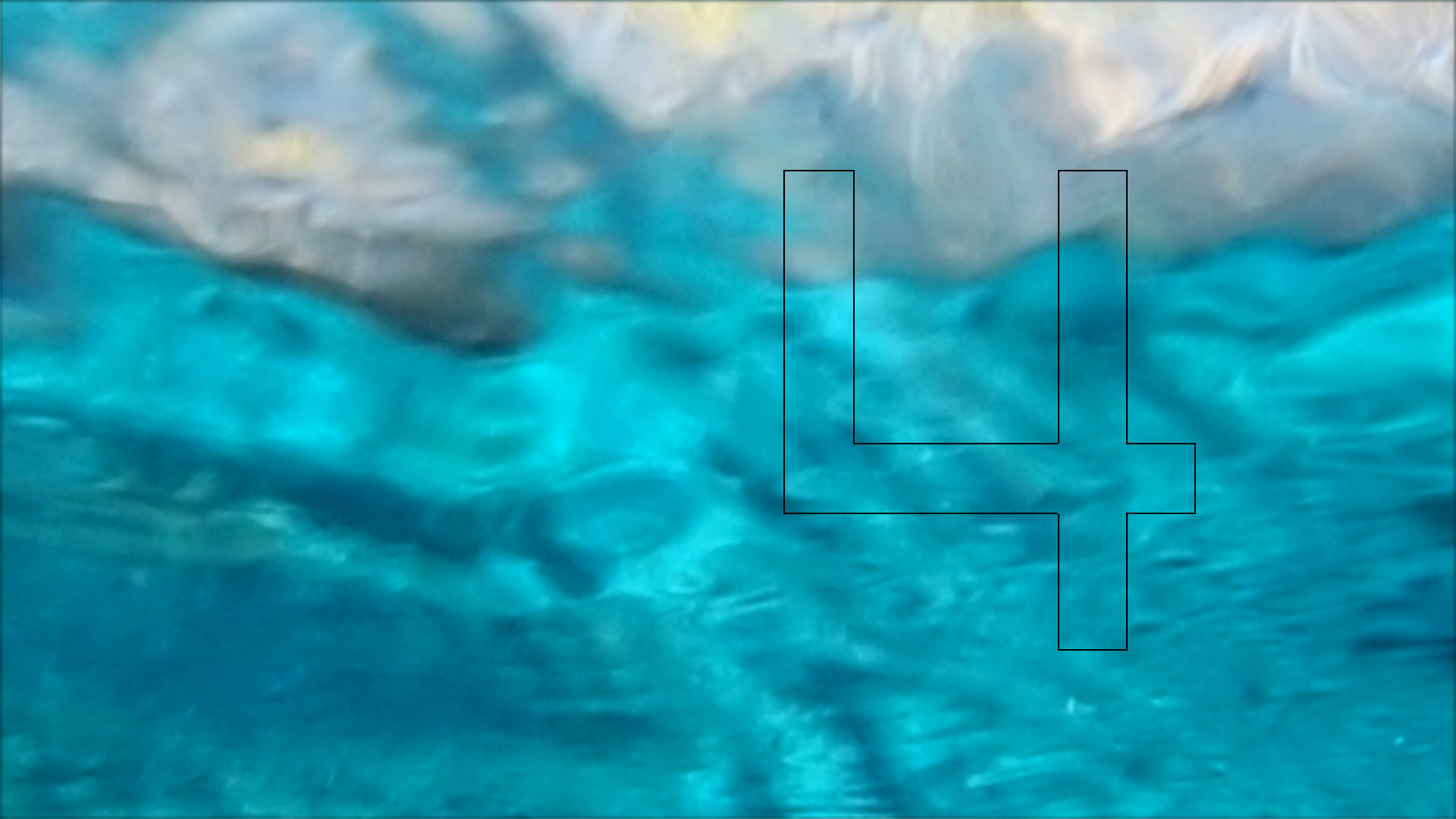 2022-04-14 Am Strand und im Wasser (Quallenvideo, Stills & Numbers) (Typo Grafik, Video)
