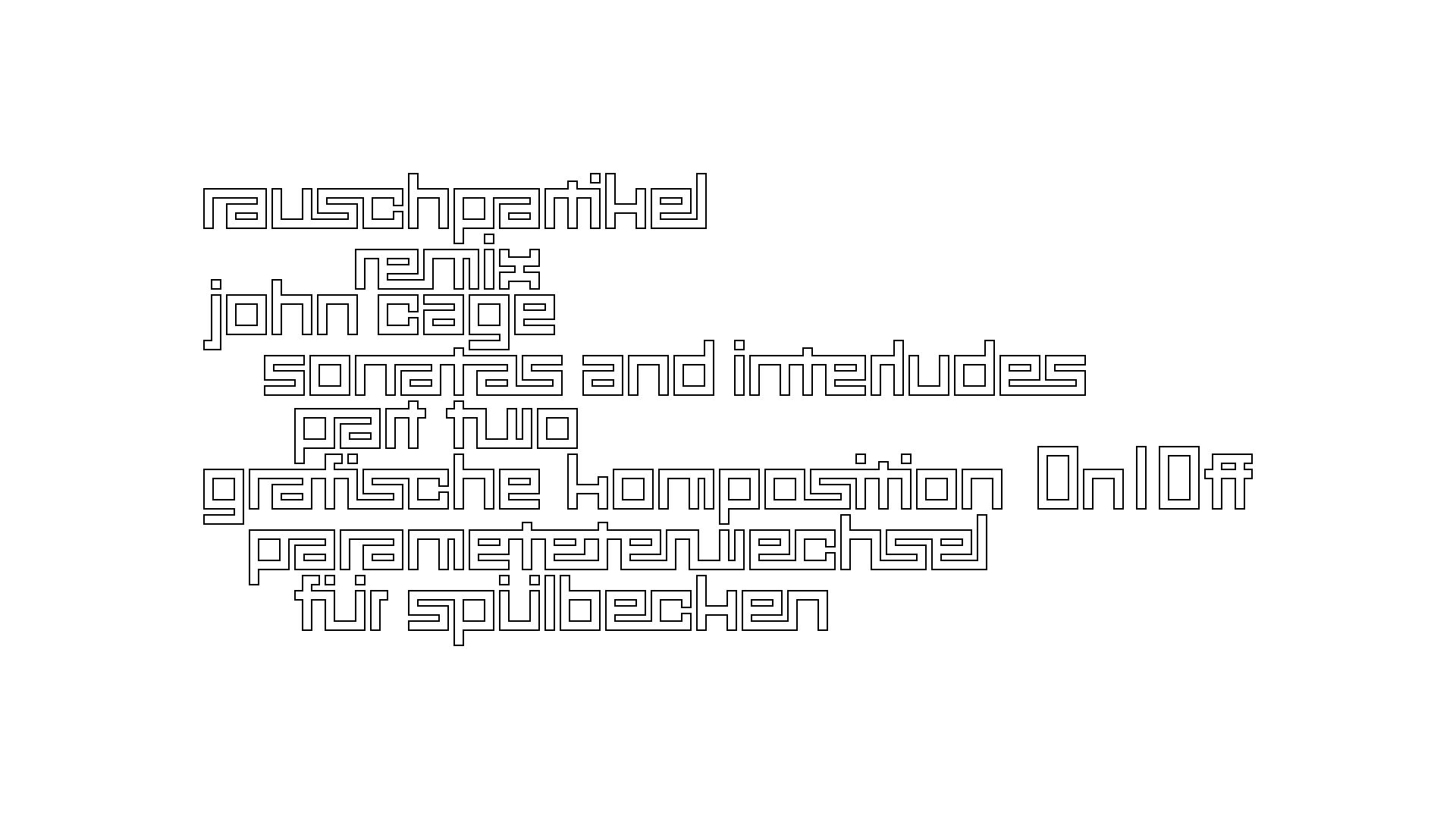 2021-01-30 Wasser in der Sple II, On-Off (Remix John Cage 'Sonatas & Interludes') (Komposition, Remix, Recording, Foto)