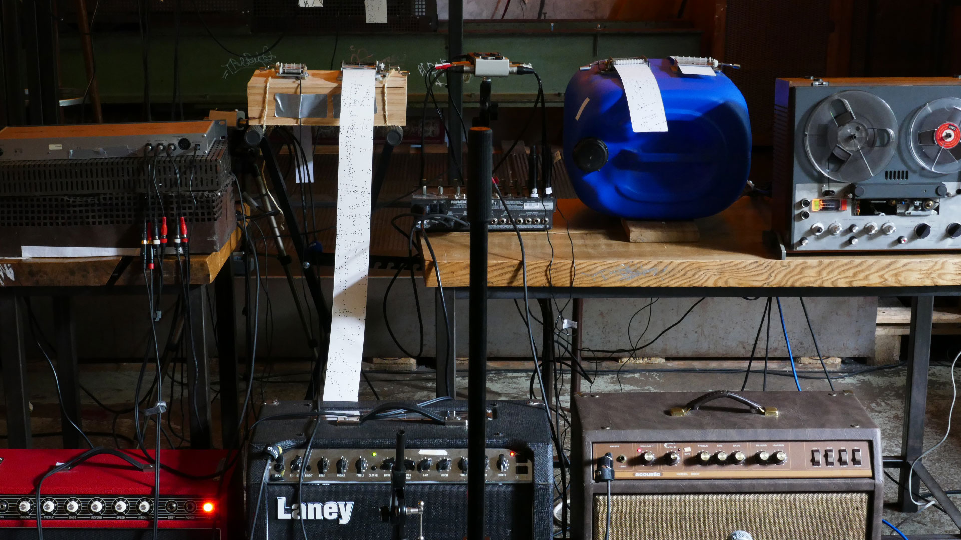 2025-06-24 Spieluhren-Quartett mit Tonband, Vocoder und Fieldrecording (soundcheck 1)